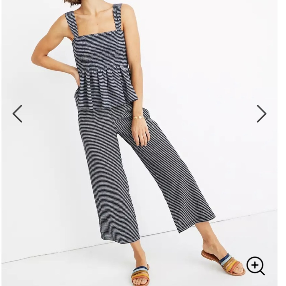 Texture & Thread Pull-On Pants in Stripe